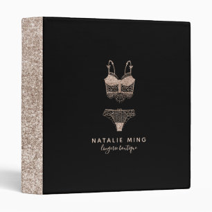 Classeur Lace Lingerie Boutique Logo Affaires