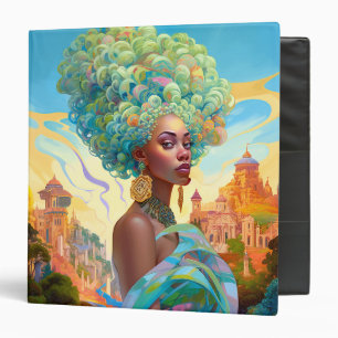 Classeur Lady In Surreal World Art Africain Américain