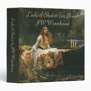 Classeur Lady Shalott On Boat par John William Waterhouse