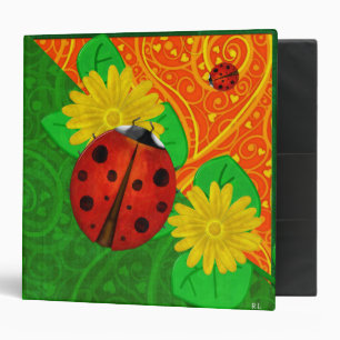Classeur Ladybug Whimsey 3D Folk Art