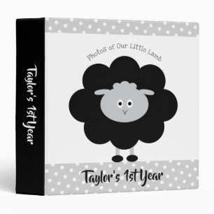 Classeur Lambe blanche noire mignonne bébé 1ère année Keeps