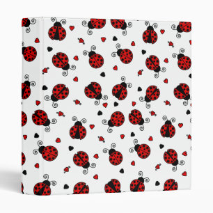 Classeur L'amour branche les coccinelles rouges