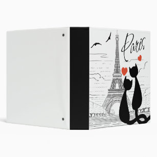 Classeur L'amour des chats à Paris