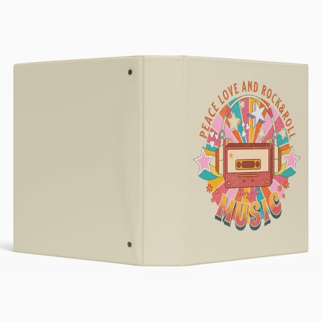 Classeur L'amour pour la paix et le rock & roll (Arrière-plan)