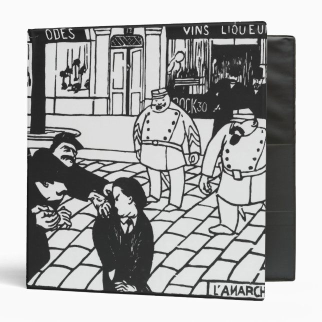 Classeur L'anarchiste, 1892 (Devant/Intérieur)