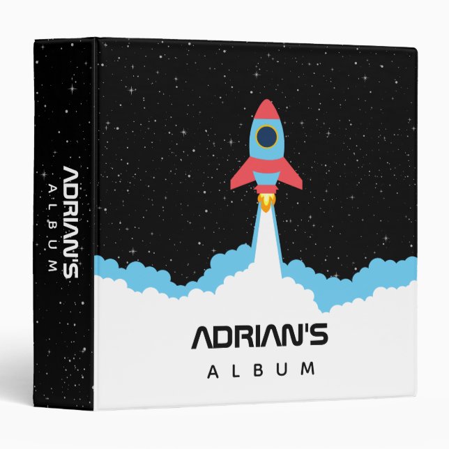 Classeur Lancement de fusées dans l'espace extra-atmosphéri (Devant/Côté)