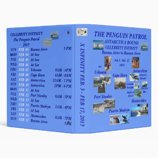 Classeur l'Antarctique pingouin patrouille souvenirs