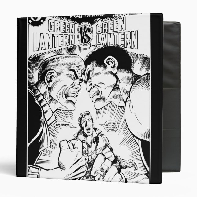 Classeur Lanterne verte contre Lanterne verte, noir et blan (Devant/Intérieur)