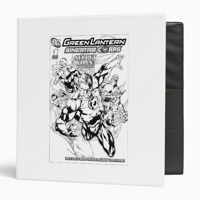 Classeur Lanterne verte - Couverture secrète des fichiers e (Devant/Intérieur)