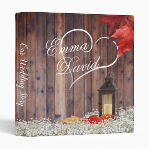 Classeur Lanterne Vintage Rustique Florale Automne Album de