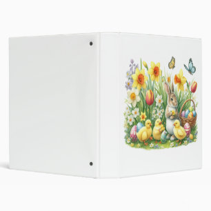 Classeur lapin/poulet de printemps classique/Vintage