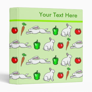 Classeur Lapins dans le Motif de dessin animé des légumes