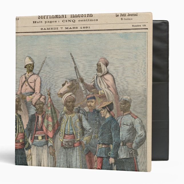 Classeur L'armée coloniale (Devant/Intérieur)
