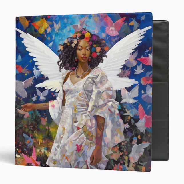 Classeur L'art de l'Imaginaire de l'ange noir (Devant/Intérieur)