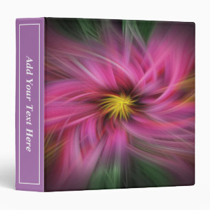 Classeur L'art moderne de la floraison Abstraite rose pâle