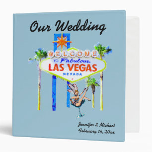 Classeur Las Vegas épousant l'album bleu-clair