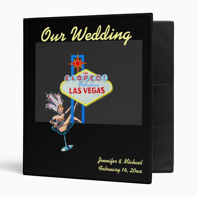 Classeur Las Vegas s'est enfui pour se marier (Devant/intérieur)