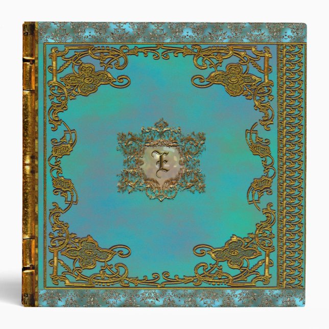 Classeur Lasher Victorian Personnalisé Monogramme (Devant)