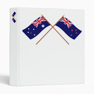 Classeur L'Australie et les drapeaux croisés par Nouvelle