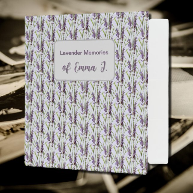 Classeur Lavande Vintage - vos souvenirs (Créateur téléchargé)