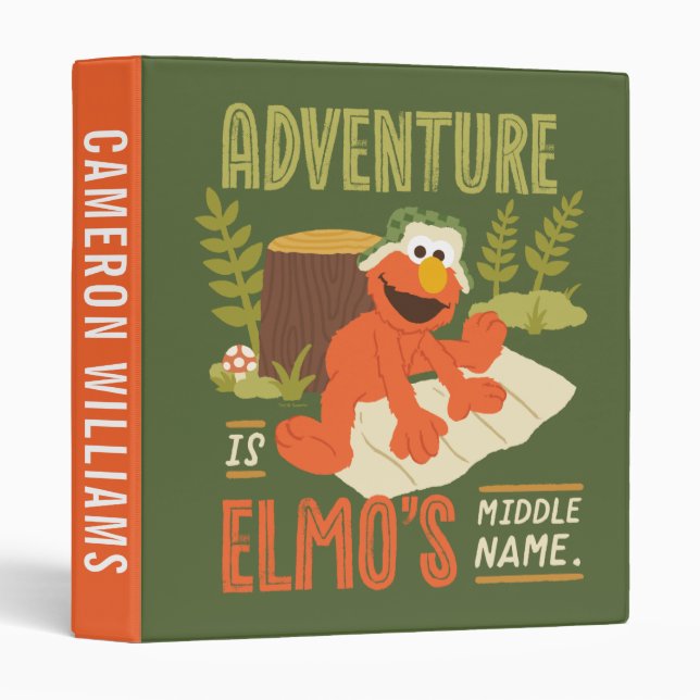 Classeur L'aventure est le moyen-nom d'Elmo (Devant/Côté)