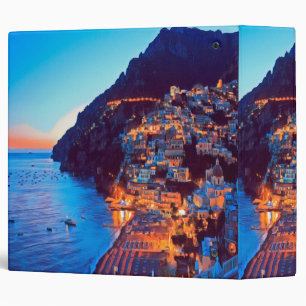 Classeur ldp POSITANO Côte Amalfi - coucher de soleil à l