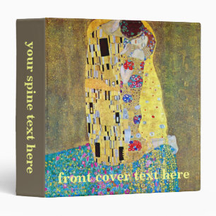 Classeur Le baiser de Gustav Klimt, Art Nouveau Vintage