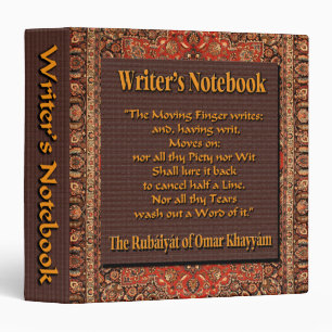 Classeur Le carnet de l'auteur - Omar Khayyam
