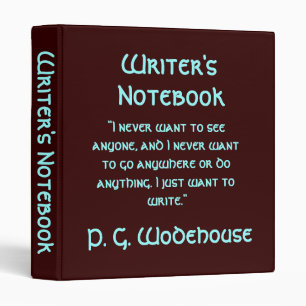 Classeur Le carnet de l'auteur - P.G. Wodehouse