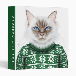 Classeur Le chandail de chat de Kitty ajoutent votre nom