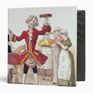 Classeur Le chanteur de rue, gravé par Alois Senefelder