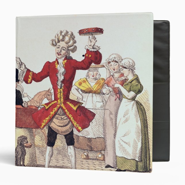 Classeur Le chanteur de rue, gravé par Alois Senefelder (Devant/Intérieur)