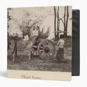 Classeur Le chariot a tiré par deux boeufs à Mandalay,