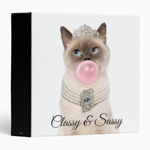 Classeur Le Chat de la princesse soufflant de la bulle