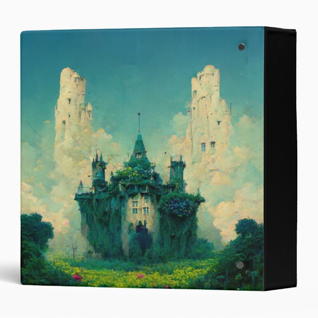 Classeur Le Château Abandonné Imaginaire Sci-Fi (Dos/Côté)
