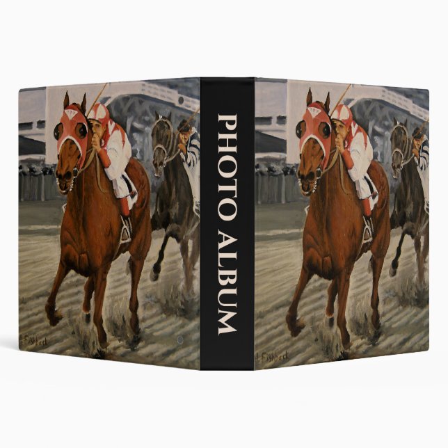Classeur Le cheval gagnant est Racing Thoroughbred (Arrière-plan)