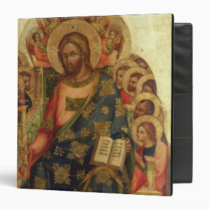 Classeur Le Christ a couronné avec des saints et des anges