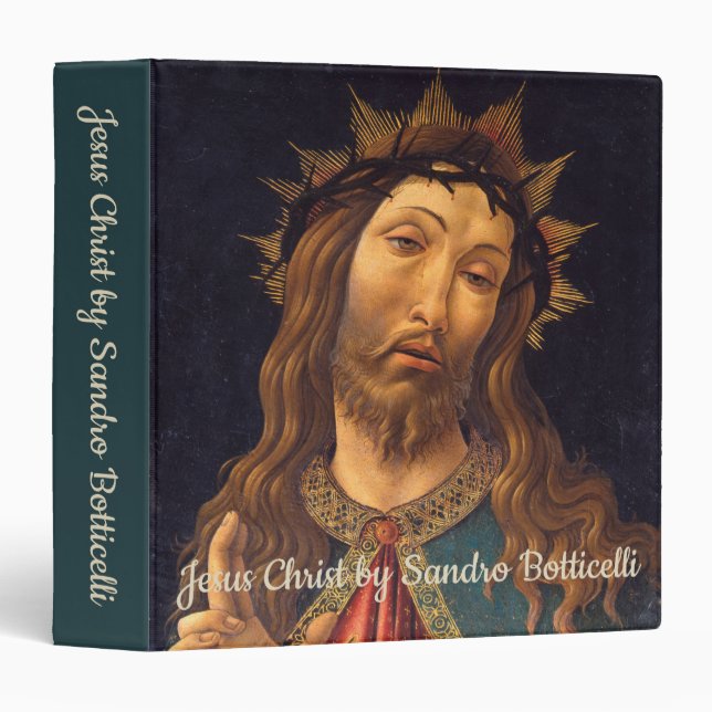 Classeur Le Christ couronné d'épines par Sandro Botticelli (Devant/Côté)