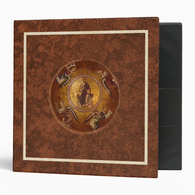 Classeur Le Christ l'icône de chrétien de Pantakrator (Devant/intérieur)