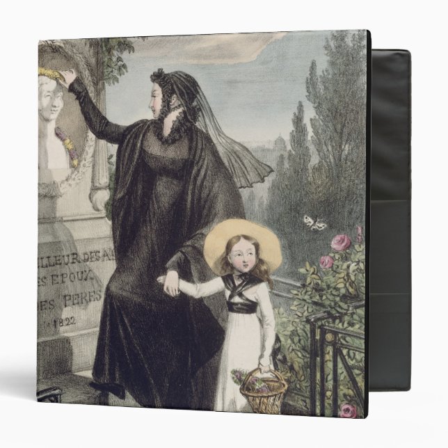 Classeur Le cimetière de Pere Lachaise, imprimé par Charles (Devant/Intérieur)