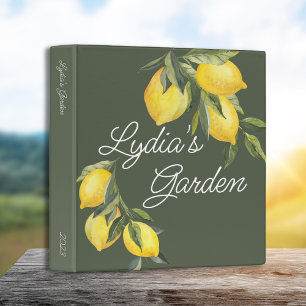 Classeur Le citron et le jardin de sage Organiser
