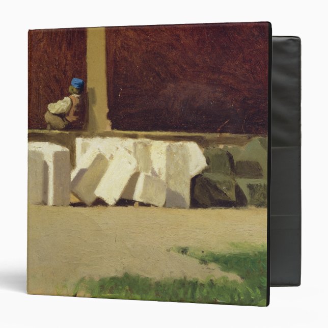 Classeur Le cloître (huile sur la toile) (Devant/Intérieur)
