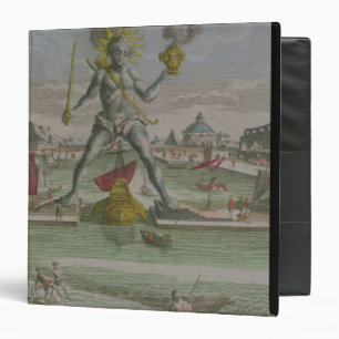 Classeur Le colosse de Rhodes, détail du strad de statue