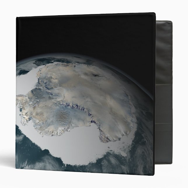 Classeur Le continent gelé de l'Antarctique (Devant/Intérieur)