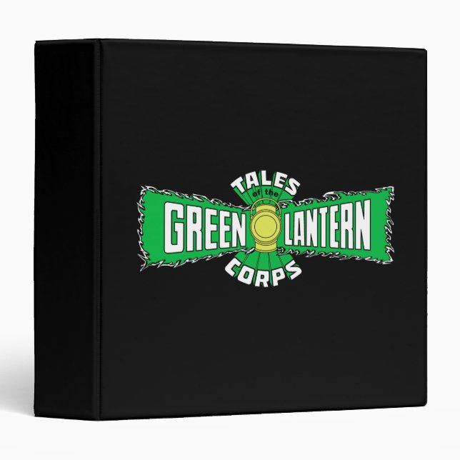 Classeur Le Corps des Lanternes Vertes - Logo Vert (Devant/Côté)