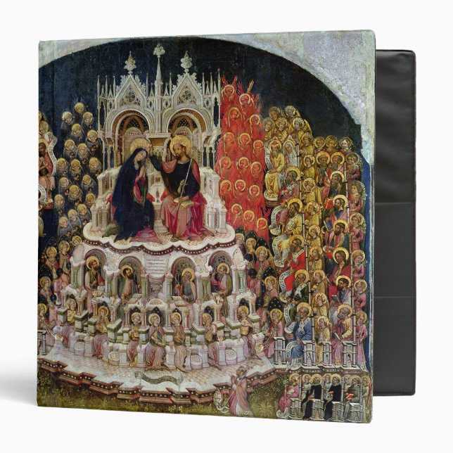 Classeur Le couronnement de la Vierge dans le paradis, 1438 (Devant/Intérieur)