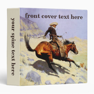 Classeur Le Cowboy par Remington, Cavalerie Militaire Vinta
