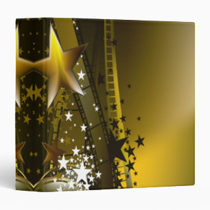 Classeur Le film d'or tournoie et les étoiles d'un