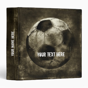Classeur Le football de grunge de Personalizablev