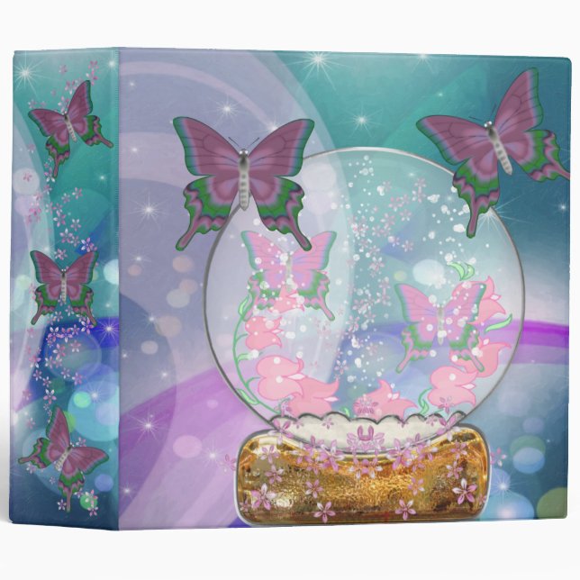Classeur Le globe papillon (Devant/Côté)